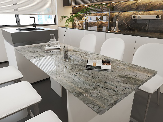 Đá Granite Blue Dunes - Ảnh 5
